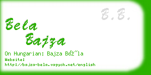bela bajza business card